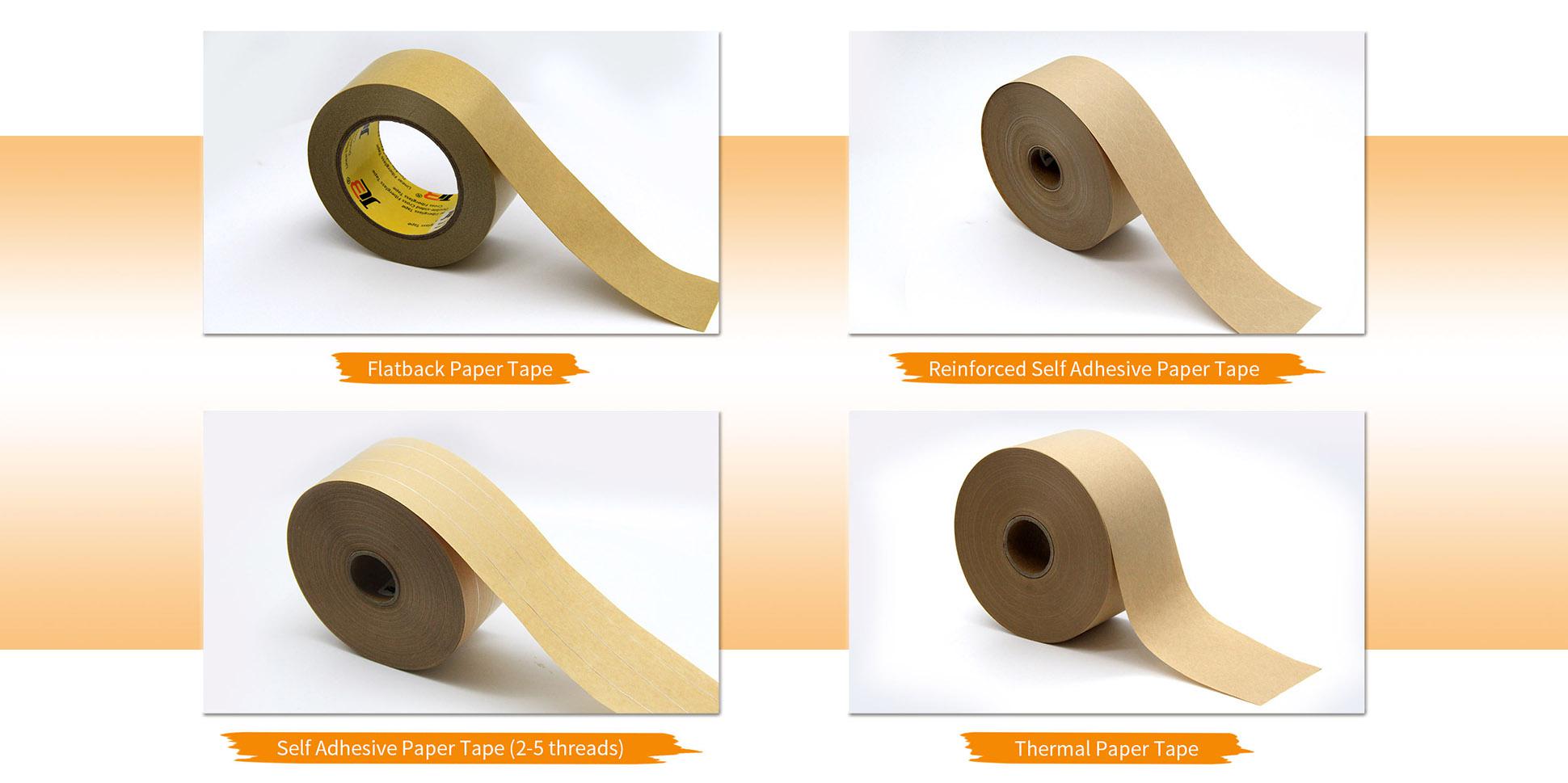 Self Adhesive Kraft Paper Tape,Flatback Kraft Paper Tape Supplier