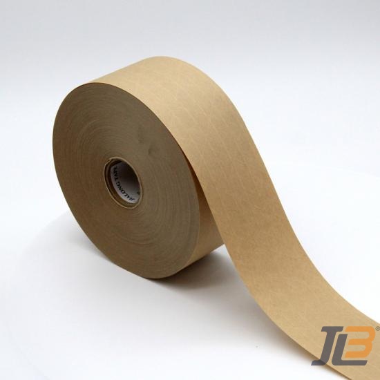 Reinforced Kraft Gummed Paper Tape – Water Activated, Tan/Brown, 3" Wide