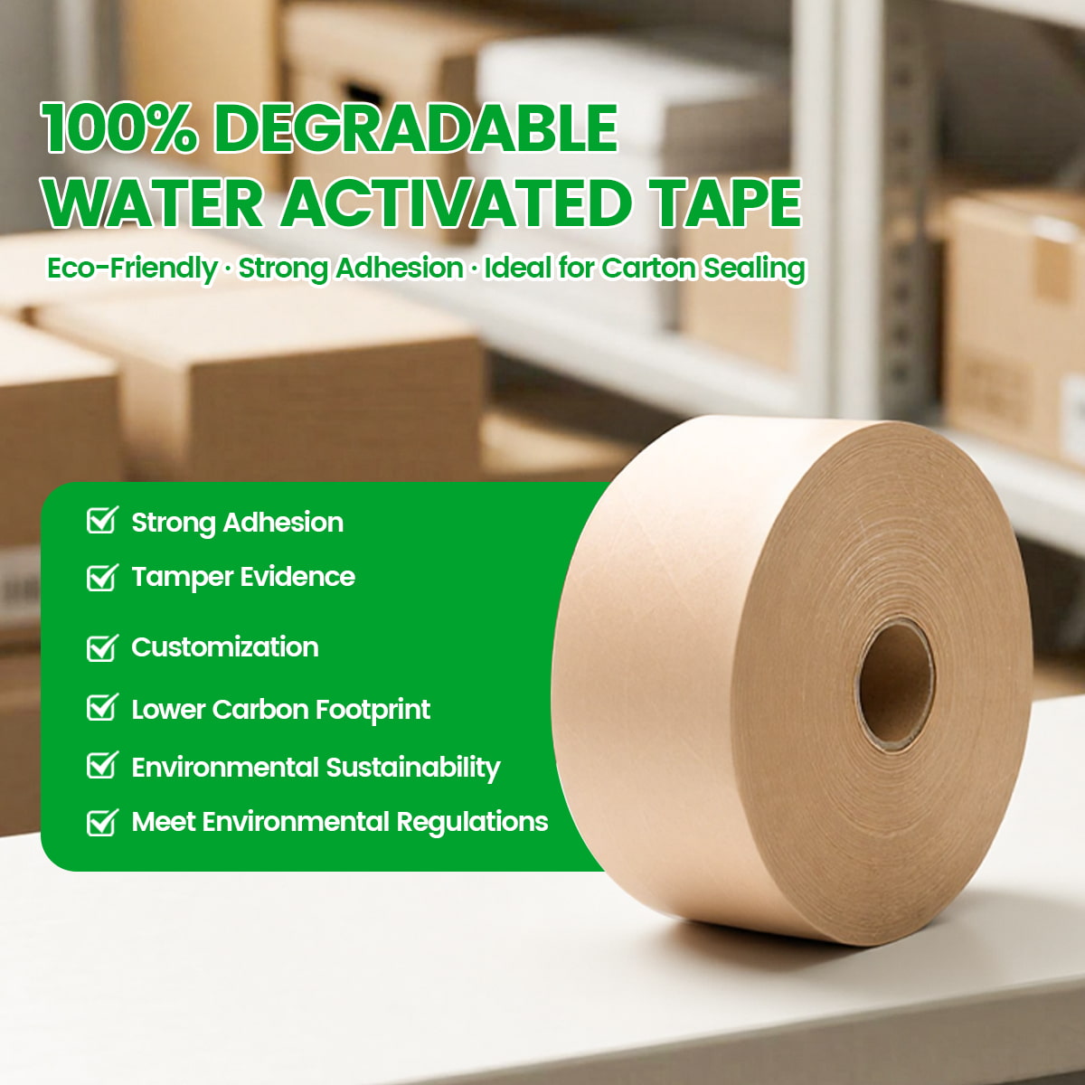 Choose 100% Recyclable Kraft Paper Tape for More Sustainable and Professional Packaging