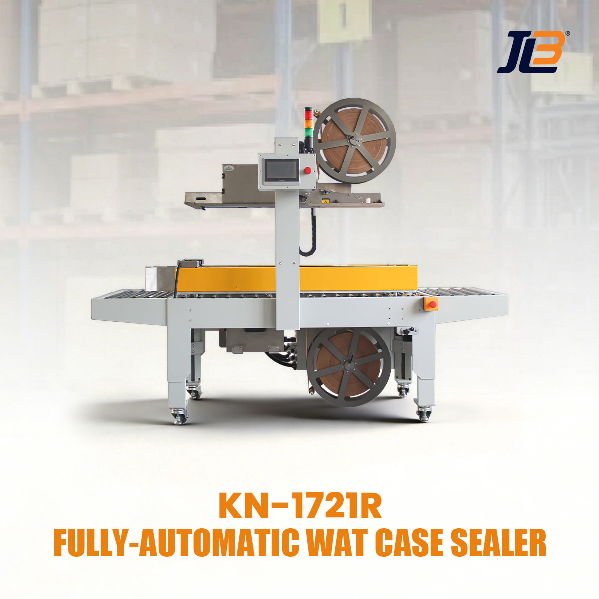 Introducing our company's independently developed fully automatic water-activated tape sealing machine, KN-1721R.